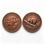 Custom 3D Relief Commemorative Coin | Bronze Metal Souvenir