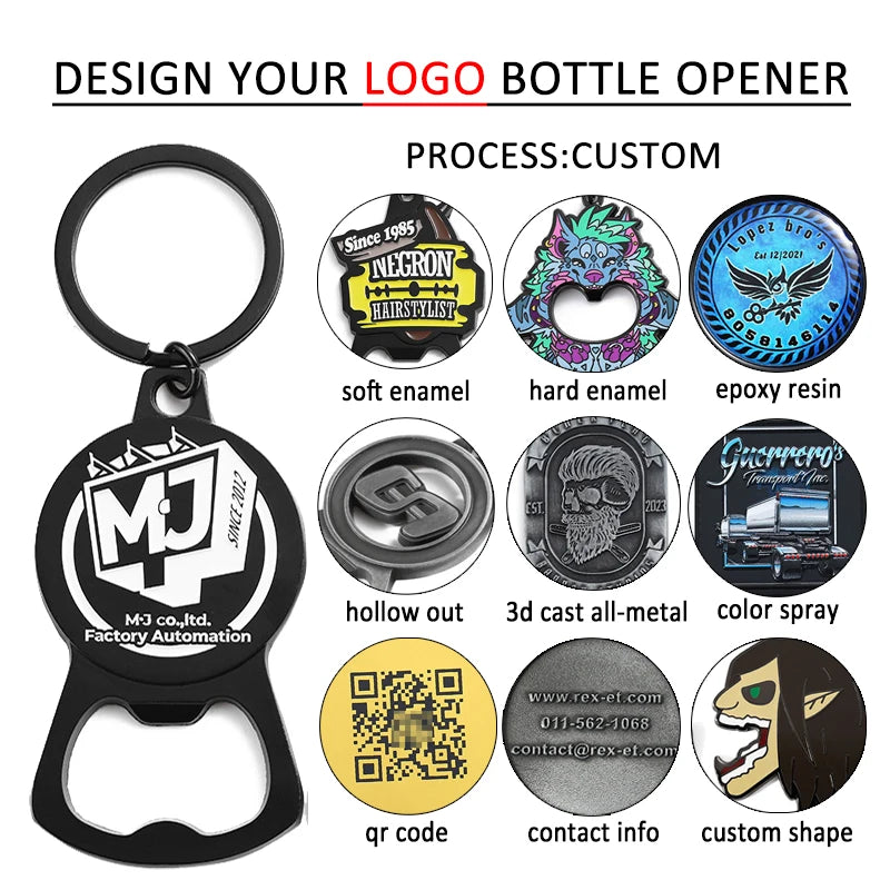 Custom Metal Bottle Opener Keychain | Zinc Alloy | Soft Enamel | 50 MOQ | Corporate Gifts