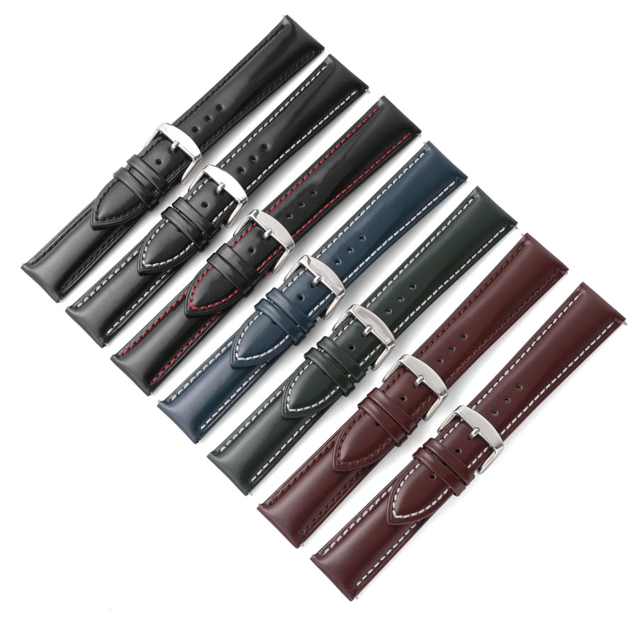 Lionorm OEM/ODM Custom Vintage Horween Shell Cordovan Leather Watch Straps – 20mm 22mm Quick Release Replacement Watch Bands