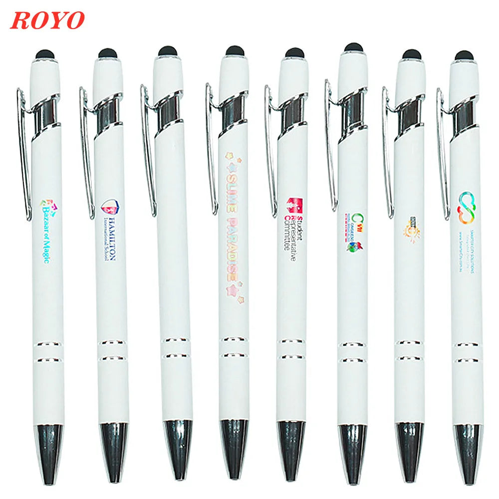 Custom Metal Stylus Pen with Logo | 2-in-1 Ballpoint MOQ 100