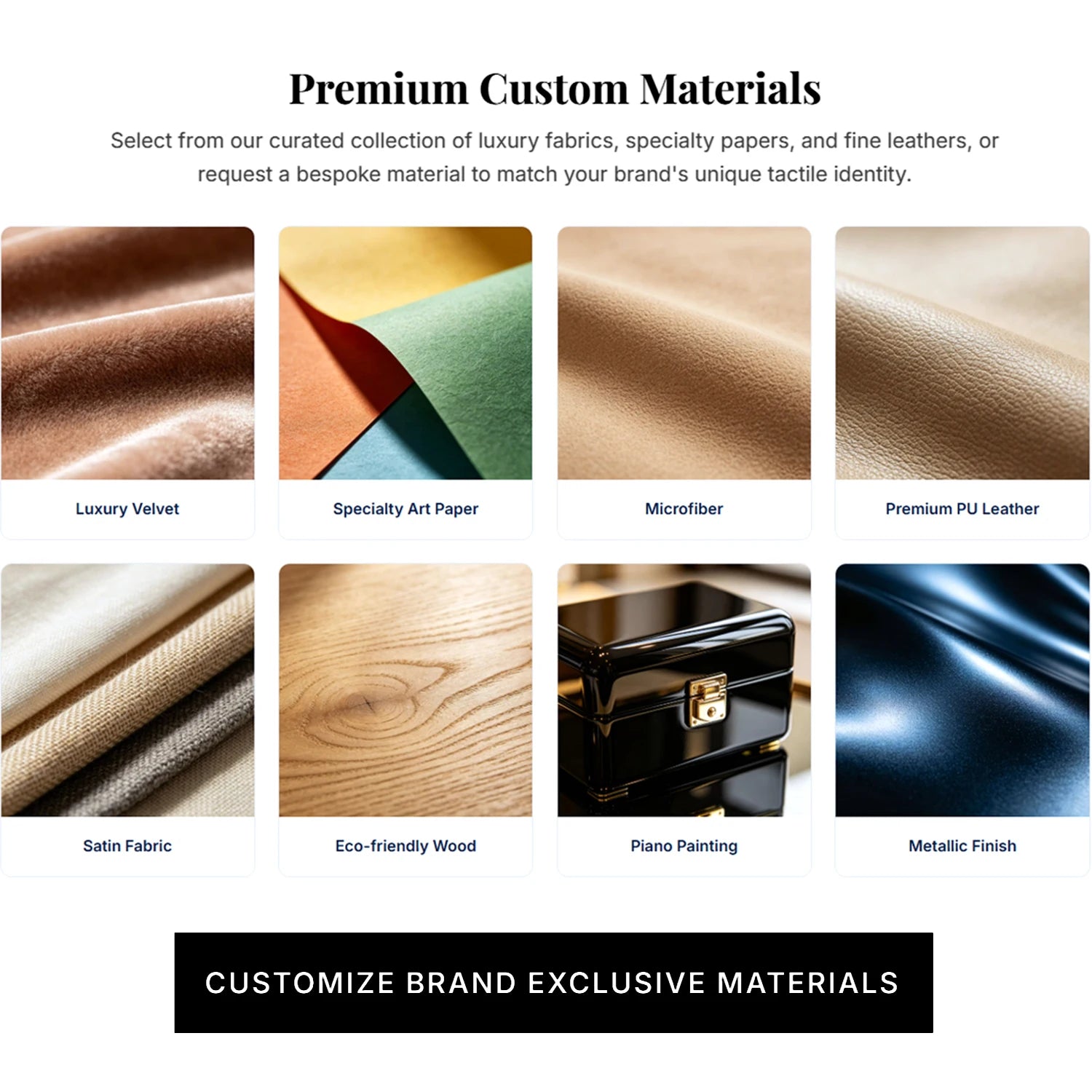 Custom PU Leather Jewelry Box with Embossing | Navy Blue | 31-Day Lead Time