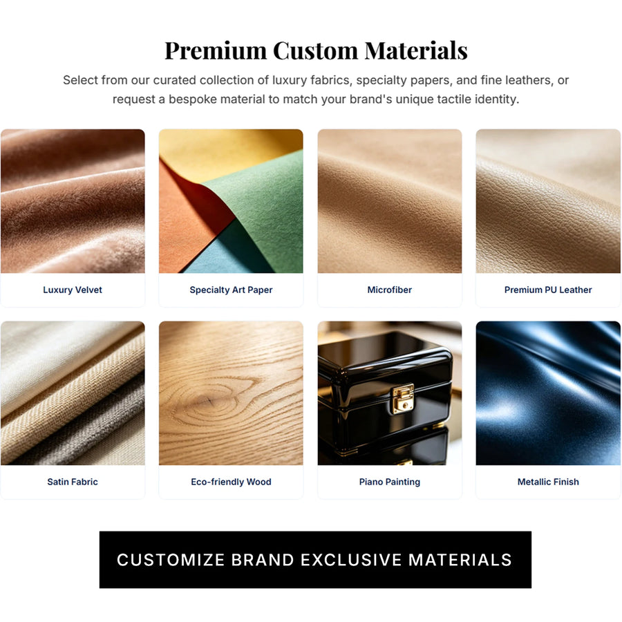 Custom PU Leather Jewelry Box with Embossing | Navy Blue | 31-Day Lead Time