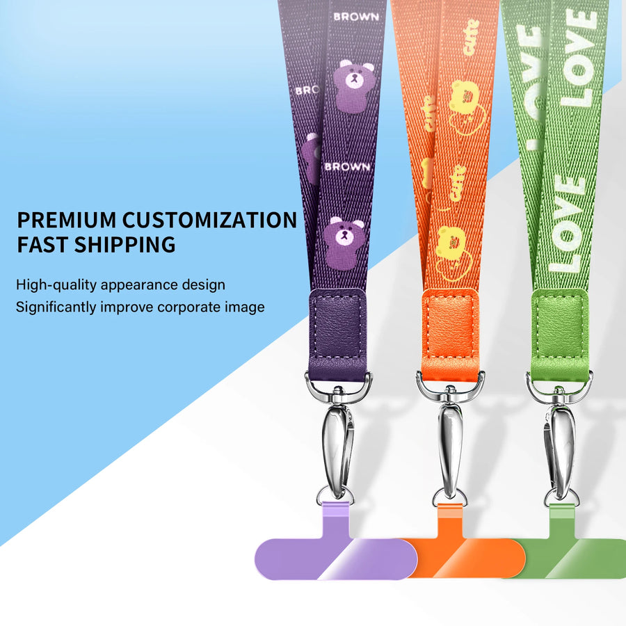 Custom Nylon Crossbody Phone Strap with Universal Tether Patch