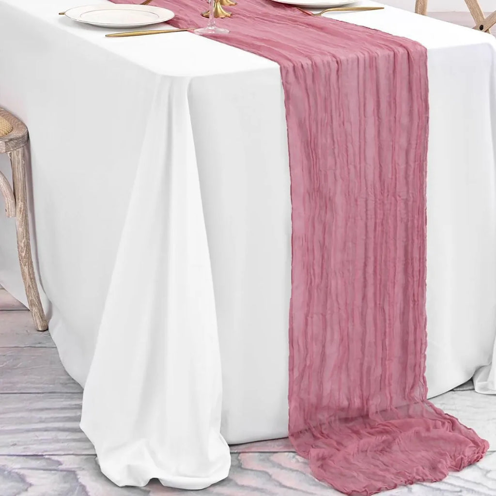 Cheesecloth Table Runners | OEKO-TEX | MOQ 1 | Luxury