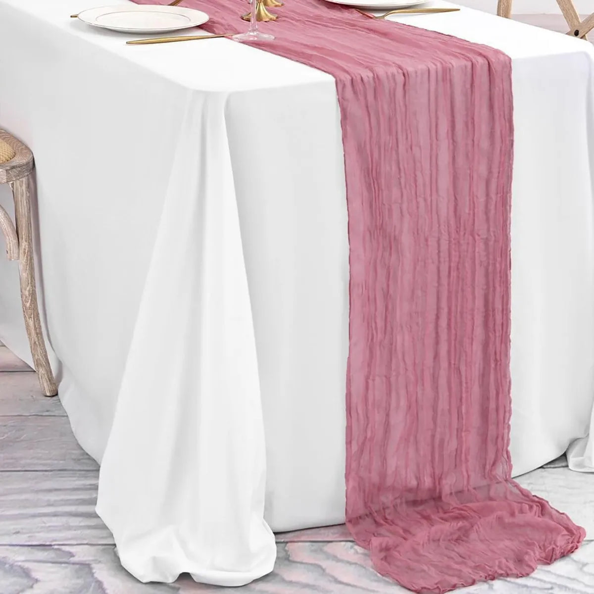 Cheesecloth Table Runners | OEKO-TEX | MOQ 1 | Luxury