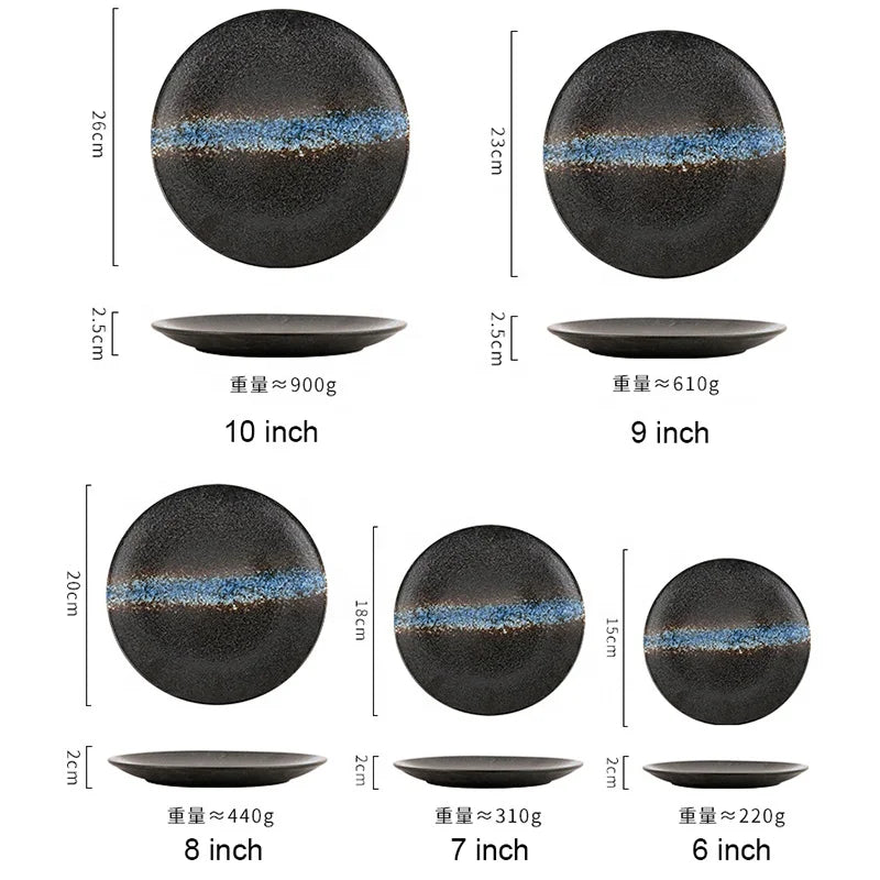 Wholesale Ceramic Plates: 20 MOQ, 3-5 Day Delivery, 6-10 Inch | Restaurant Dessert & Steak Tableware