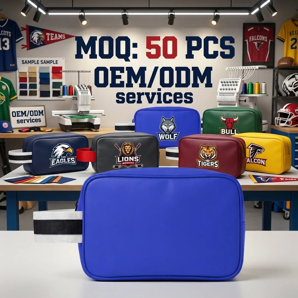 Custom Logo Ice Hockey Toiletry Bag | Waterproof Gear MOQ 50