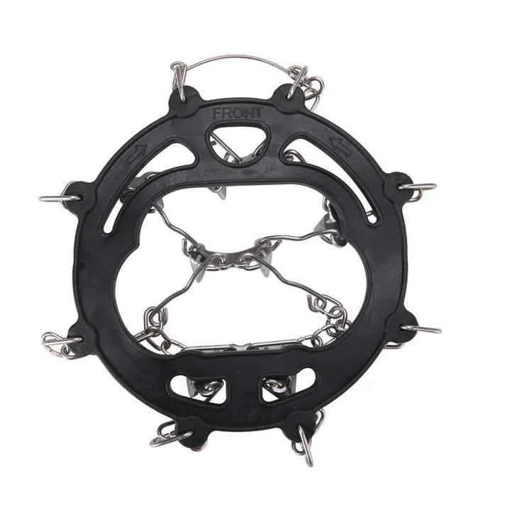 Custom Logo Ice Cleats with 8 Stainless Steel Spikes | MOQ 500