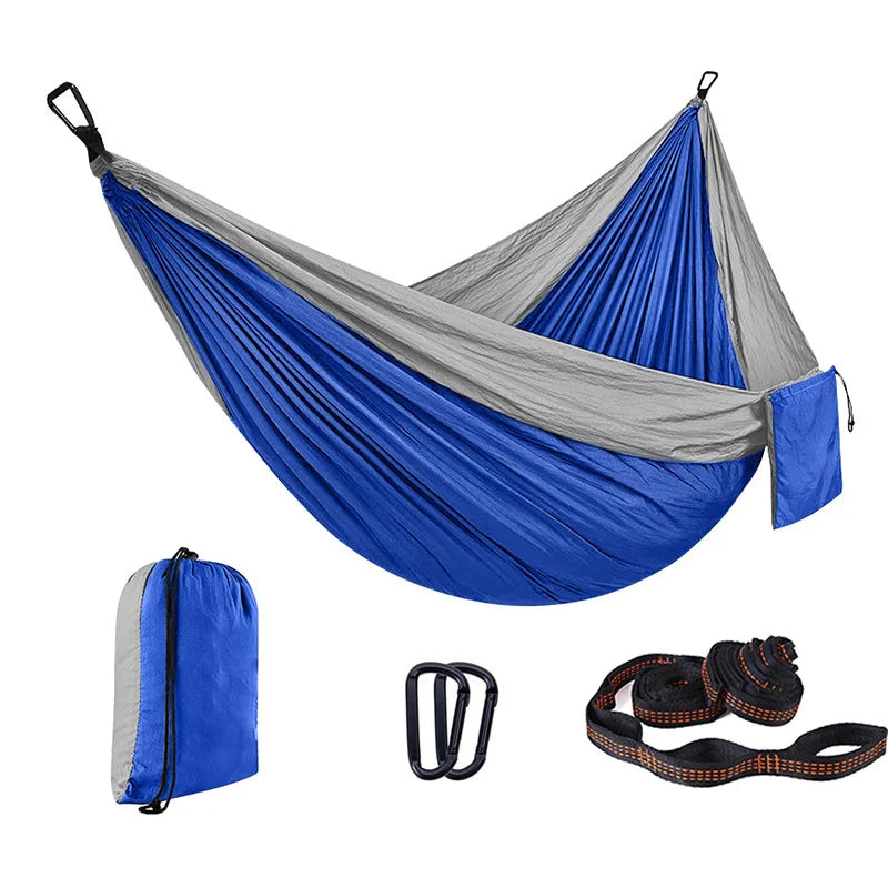 Custom 210T Parachute Nylon Hammock with Logo | 200kg Capacity, 1 MOQ, Camping
