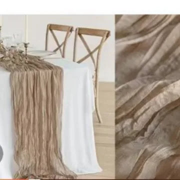 Cheesecloth Table Runners | OEKO-TEX | MOQ 1 | Luxury