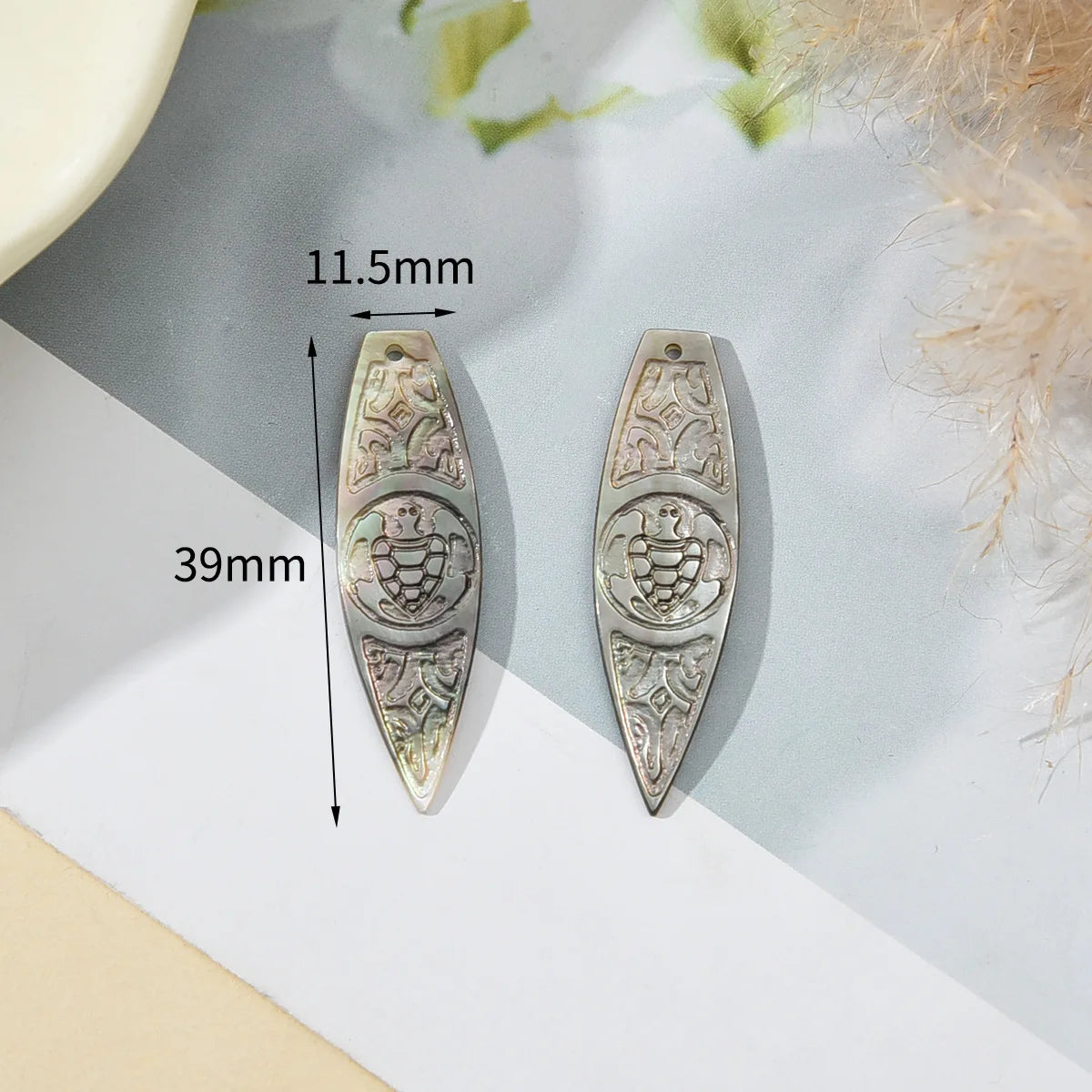 Custom Carved Mother Pearl Shell Charm | DIY Jewelry Making
