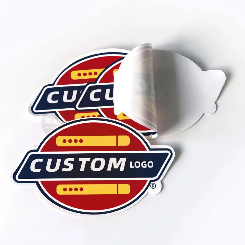 Custom Waterproof Die-Cut Vinyl Stickers with Logo | Bulk Labels