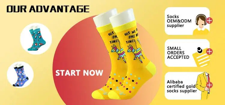 Custom 100% Cotton Crew Socks | Sublimation Printing | 50 Pairs MOQ | Bulk Corporate Gifts