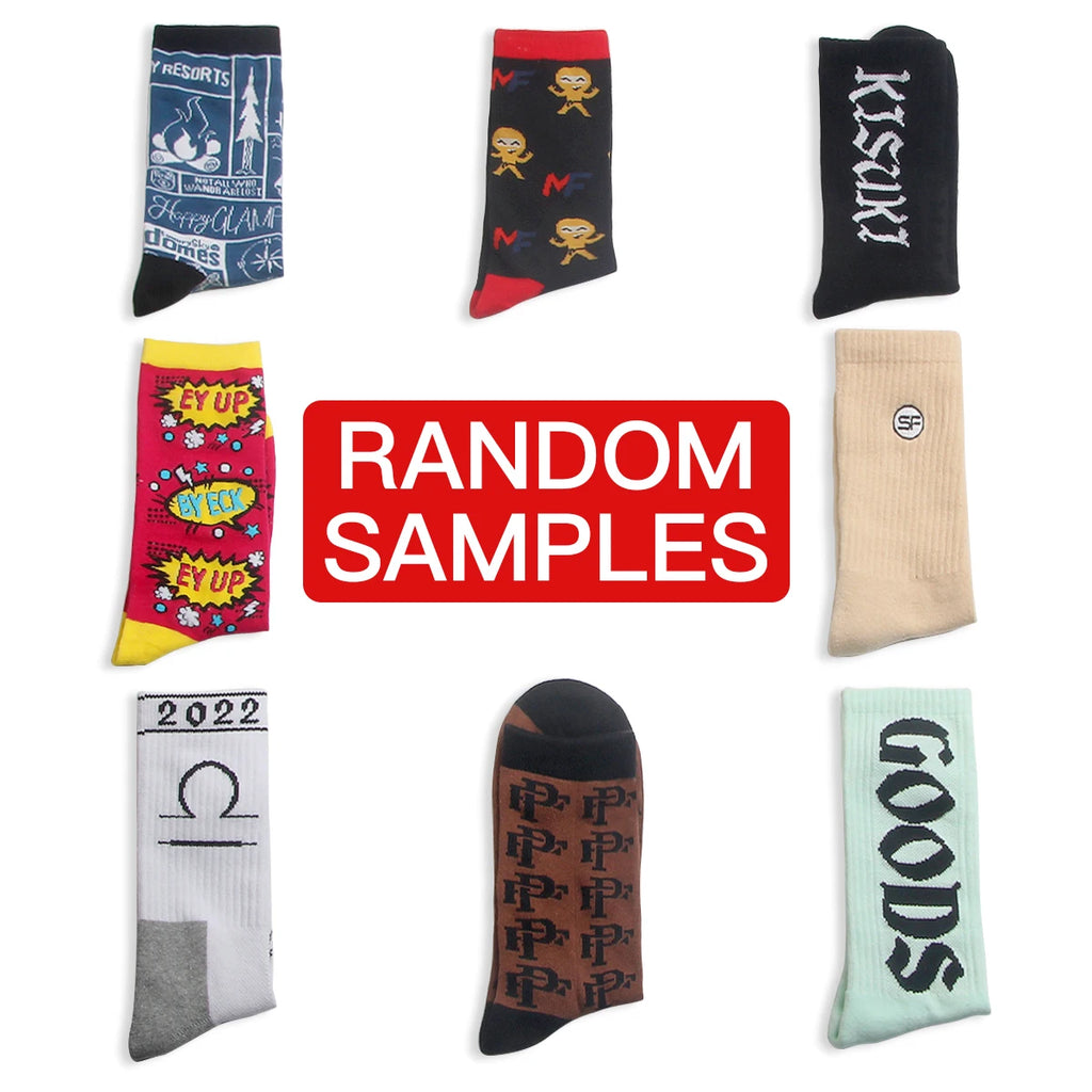Custom Jacquard Logo Socks | 86% Cotton Crew Socks