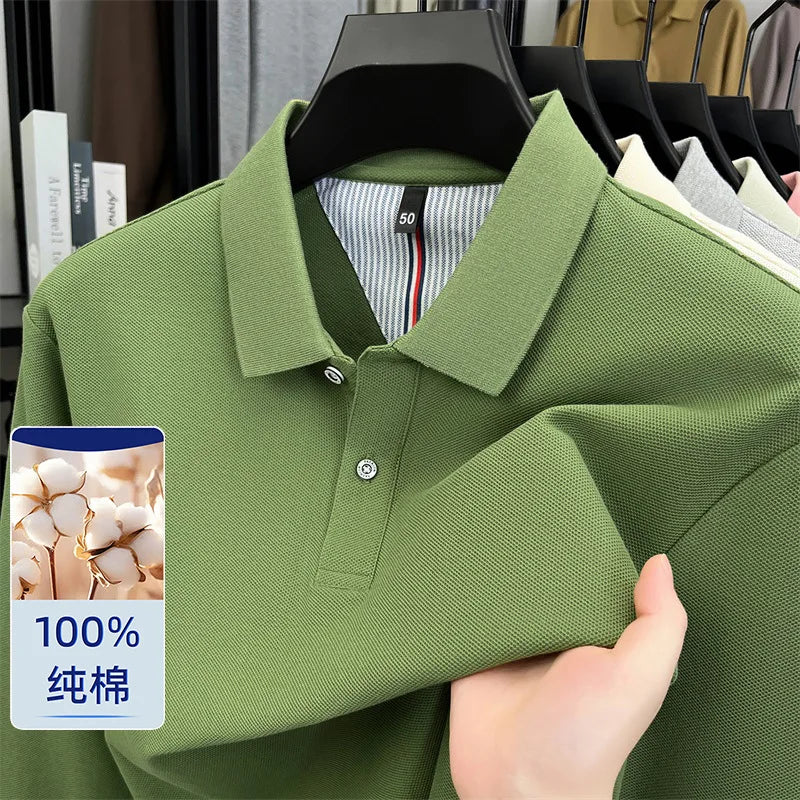 100% Cotton Pique Long Sleeve Shirt | Breathable Moisture-Wicking | Custom Printing