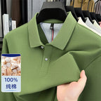 100% Cotton Pique Long Sleeve Shirt | Breathable Moisture-Wicking | Custom Printing