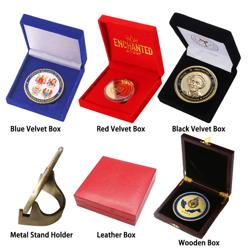 Custom 3D Challenge Coins Zinc Alloy | Gold Silver Plated | 50pc MOQ