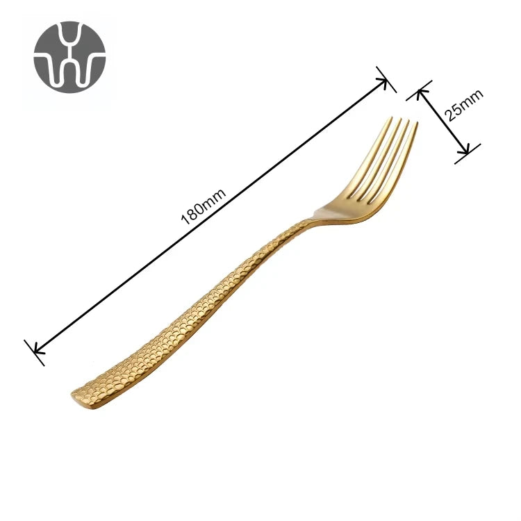 Stainless Steel Flatware Sets | 5-Piece PVD Gold | Wholesale