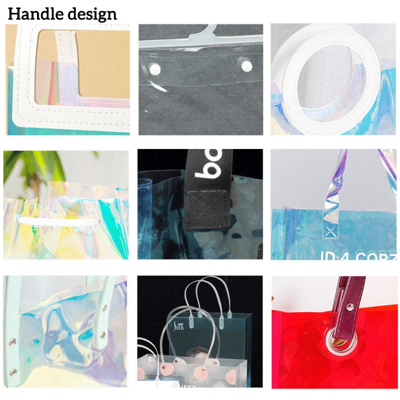 Custom PVC Cosmetic Bag Transparent Waterproof | Logo Toiletry Pouch | Bulk