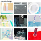 Custom PVC Cosmetic Bag Transparent Waterproof | Logo Toiletry Pouch | Bulk
