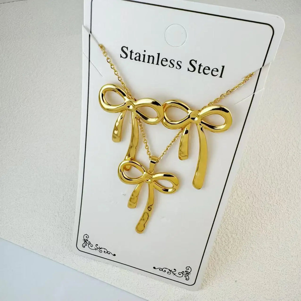 Custom 18K Gold Plated Stainless Steel Jewelry Set | MOQ 2