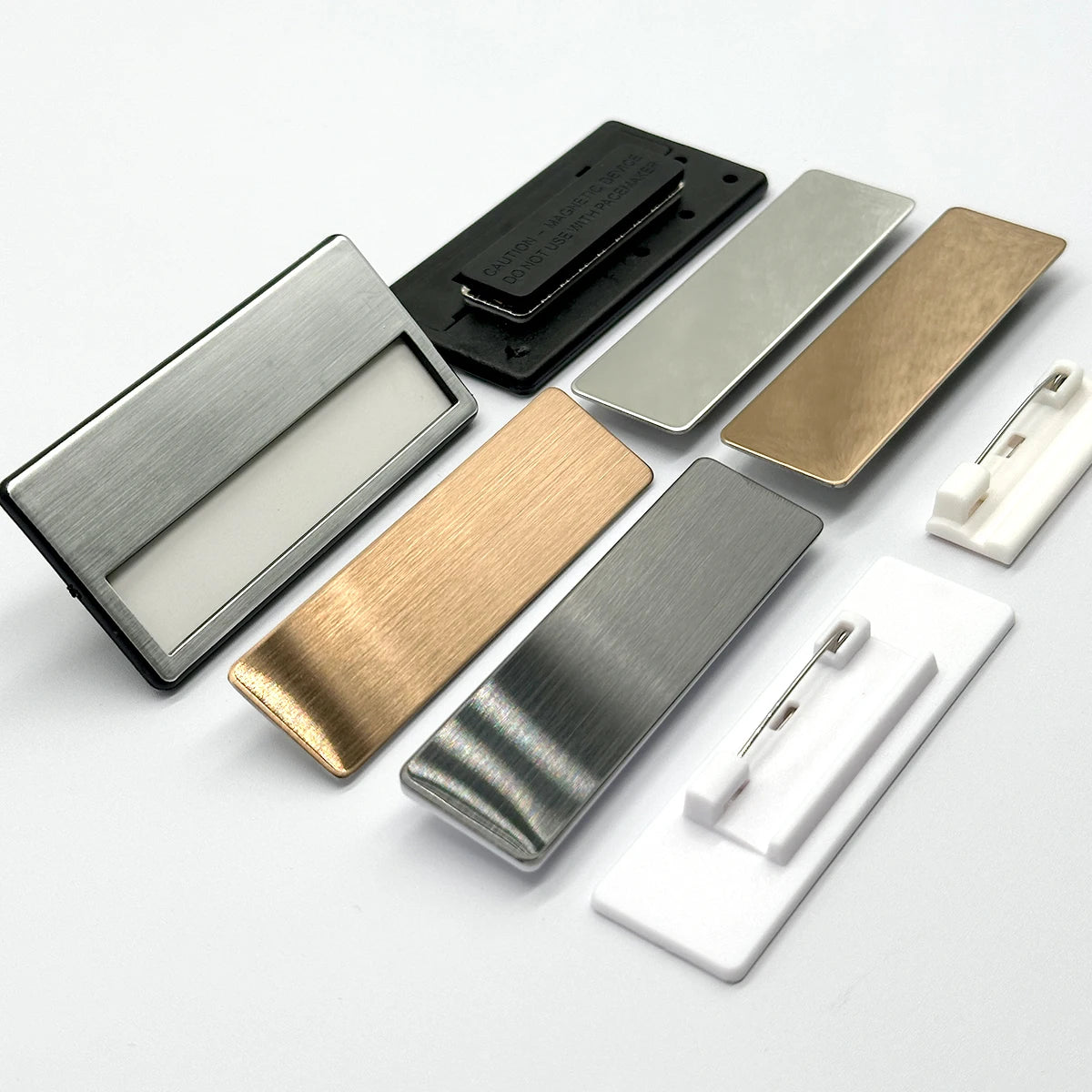Custom Metal Name Badges with Logo | MOQ 100 | Zinc Alloy