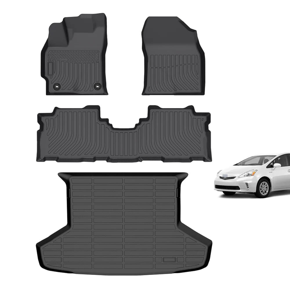 Toyota Prius V 2012-2018 Custom Fit All-Weather TPE Trunk Mat