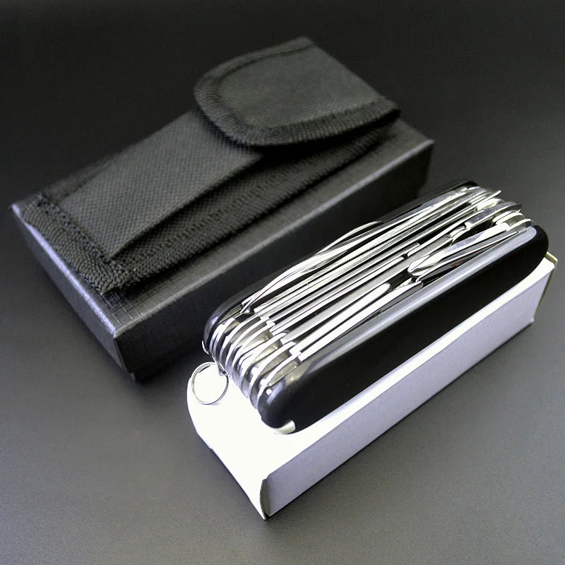 Custom Stainless Steel Multi-Function Swiss Knife | MOQ 10 pcs