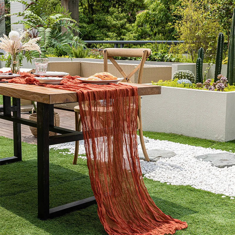 Cheesecloth Table Runners | OEKO-TEX | MOQ 1 | Luxury