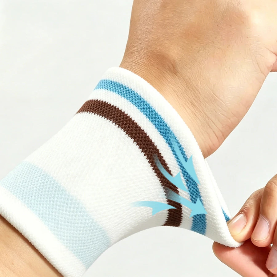 Custom Elastic Sports Wristband | Sweat-Absorbent | Breathable | 1 MOQ | Full Customization