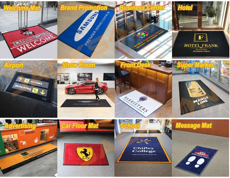 Custom 100% Nylon Cut Pile Rug MOQ 1 | OEKO-TEX, Spot Inkjet 12 Colors, Washable for School Hotel