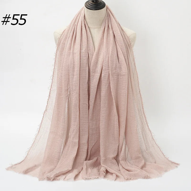 Wholesale Polyester Scarves: 105 Colors, 10-Day Lead, 90x180cm | Spring/Summer Women's Fashion