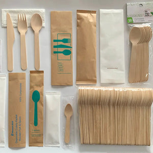 Bulk Biodegradable Wooden Forks with Logo – 25-Day Lead