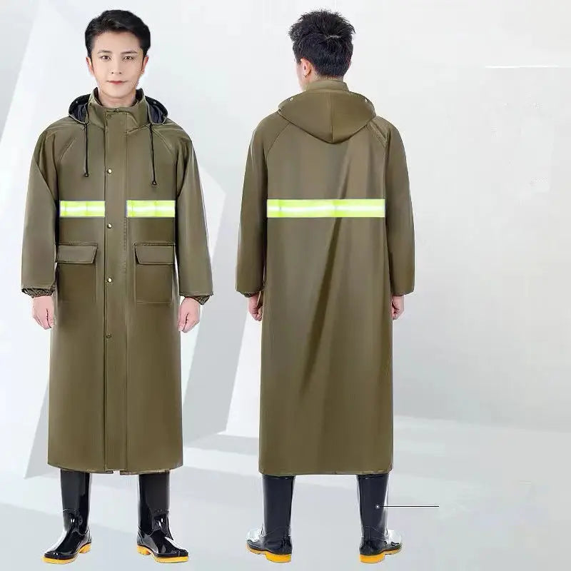 Custom Reflective Motorcycle Raincoat | 500 Pcs MOQ Heavy-Duty Oxford Cloth