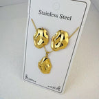 Custom 18K Gold Plated Stainless Steel Jewelry Set | MOQ 2