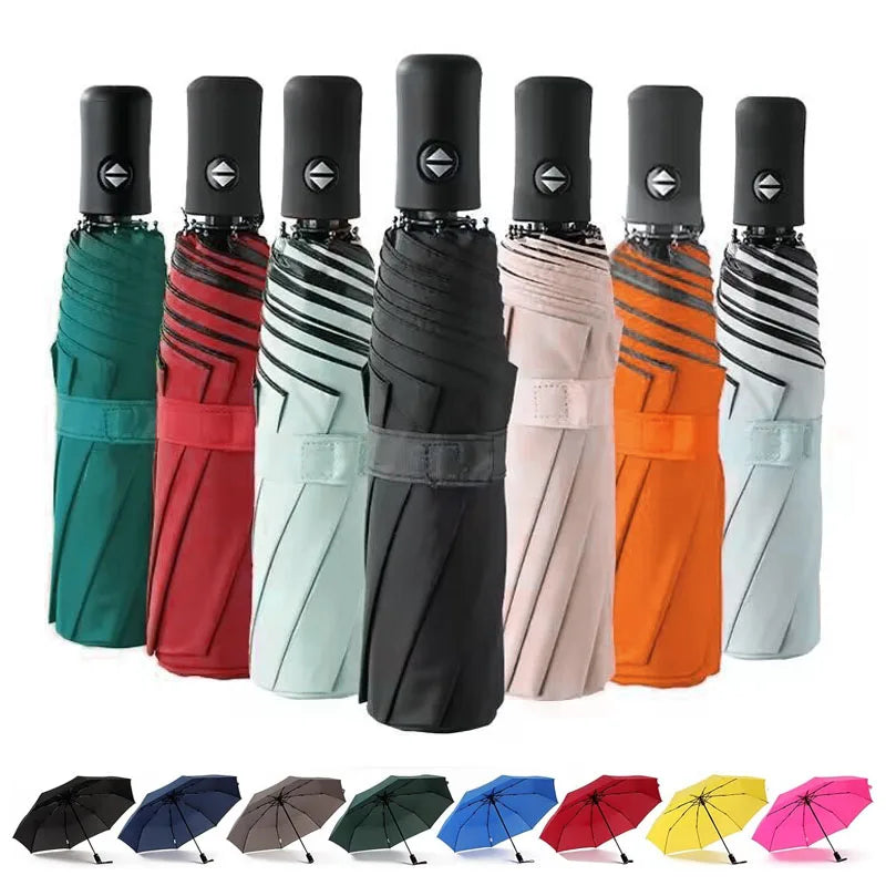 Custom Automatic Umbrella | 1 PC MOQ 190T Pongee Promotional Gift