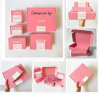 Custom Corrugated Mailer Boxes: 100 MOQ, 35-Day Lead, Free Sample | Pink Cosmetic Shipping Packaging