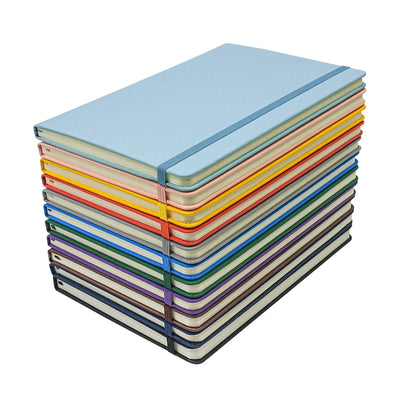 A5 Hardcover PU Leather Notebook with Elastic Band for Daily Writing, Office and Custom Logo