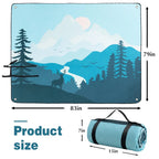 Customized Logo Waterproof Compact Camping Mat Foldable Outdoor Portable Picnic Blanket