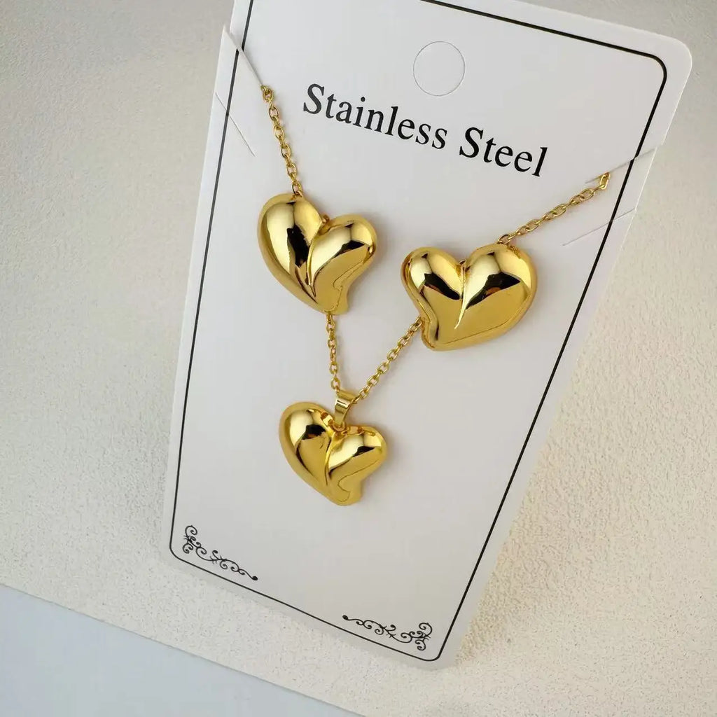 Custom 18K Gold Plated Stainless Steel Jewelry Set | MOQ 2