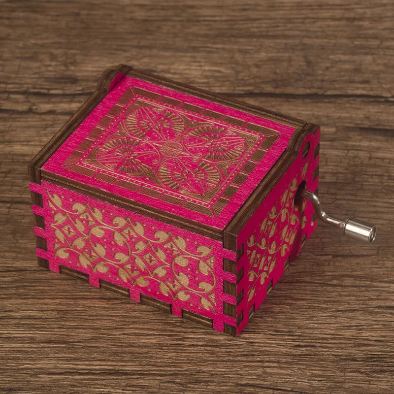 Custom Wooden Music Boxes with Logo | Hand Cranked MOQ 5