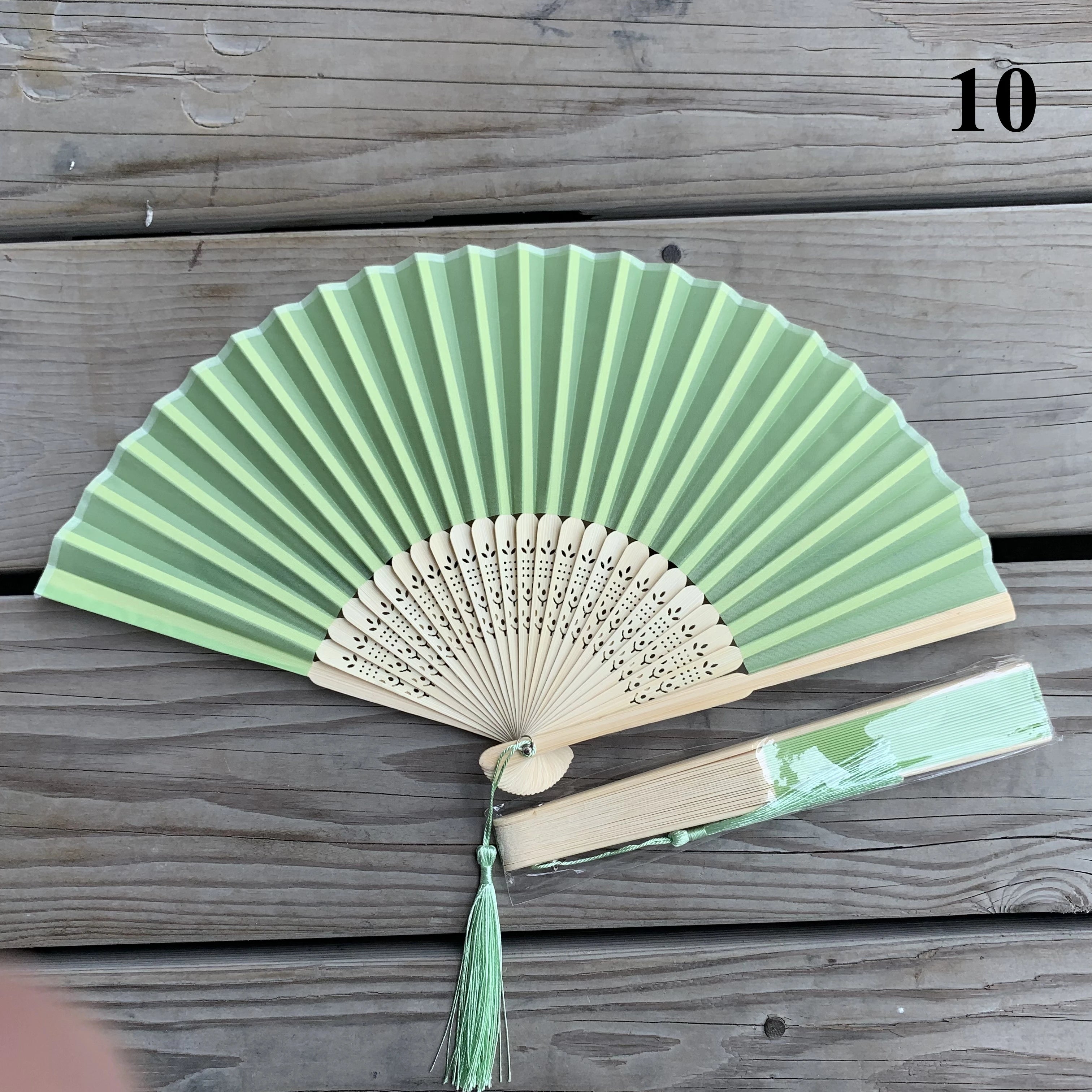 Custom Bamboo Hand Fans with Logo – 100 MOQ, 7-Day Lead