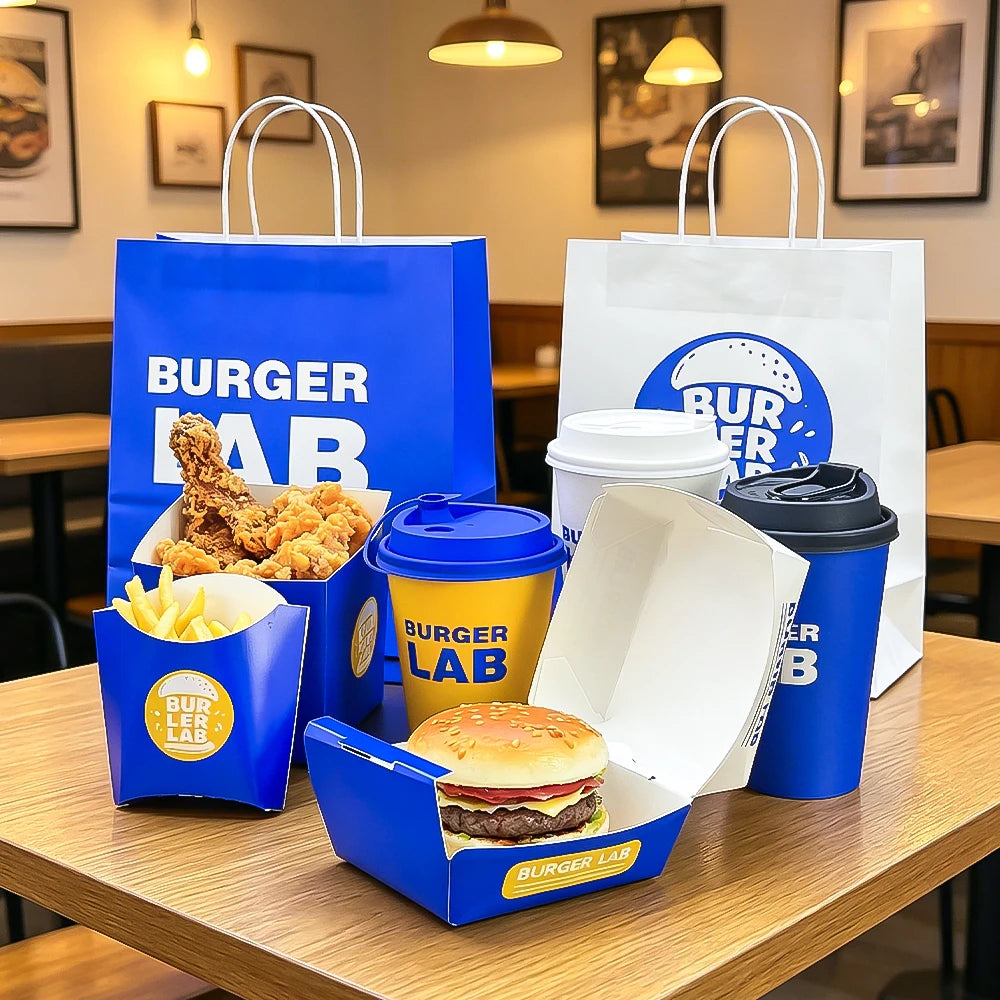 Custom Fast Food Boxes | 5,000 Pcs MOQ, 7-Day Lead | Food-Grade