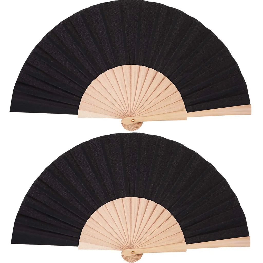 Custom Wooden Hand Fan | Foldable Wood Handle Fan | Bulk Corporate Events