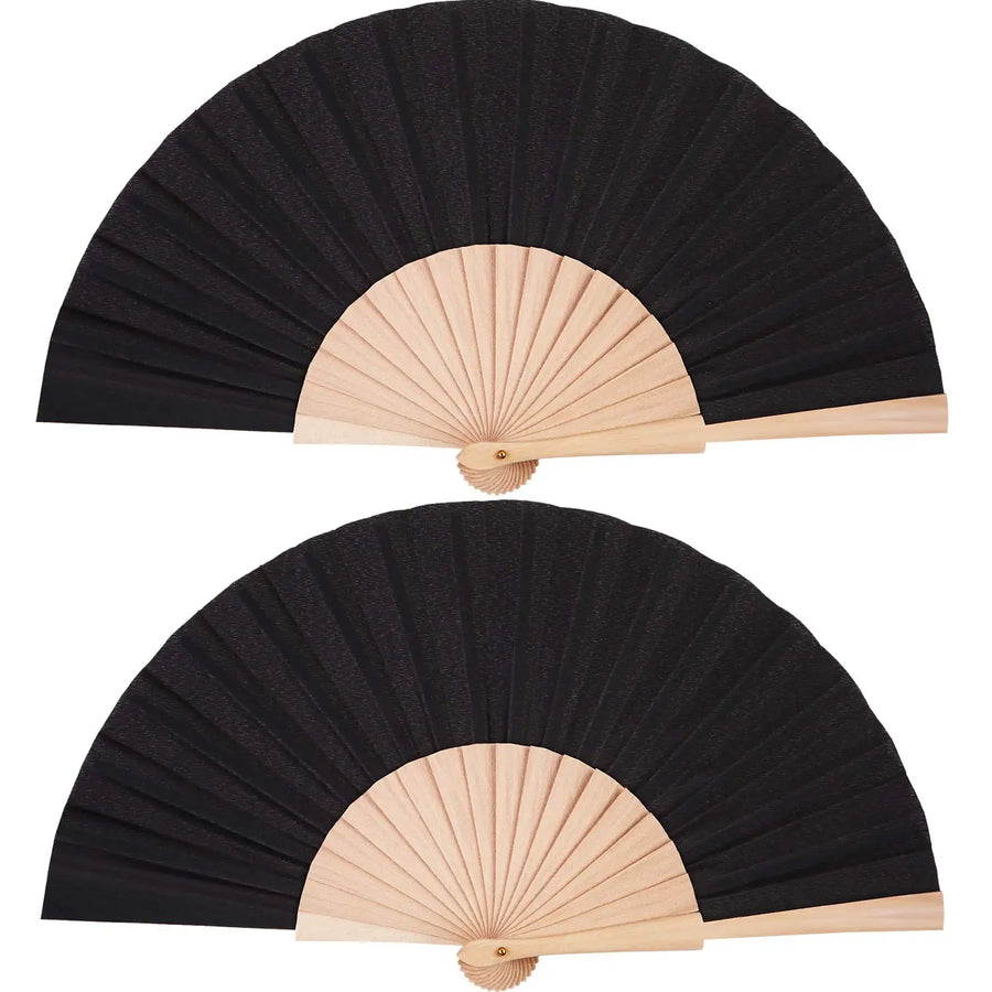 Custom Wooden Hand Fan | Foldable Wood Handle Fan | Bulk Corporate Events