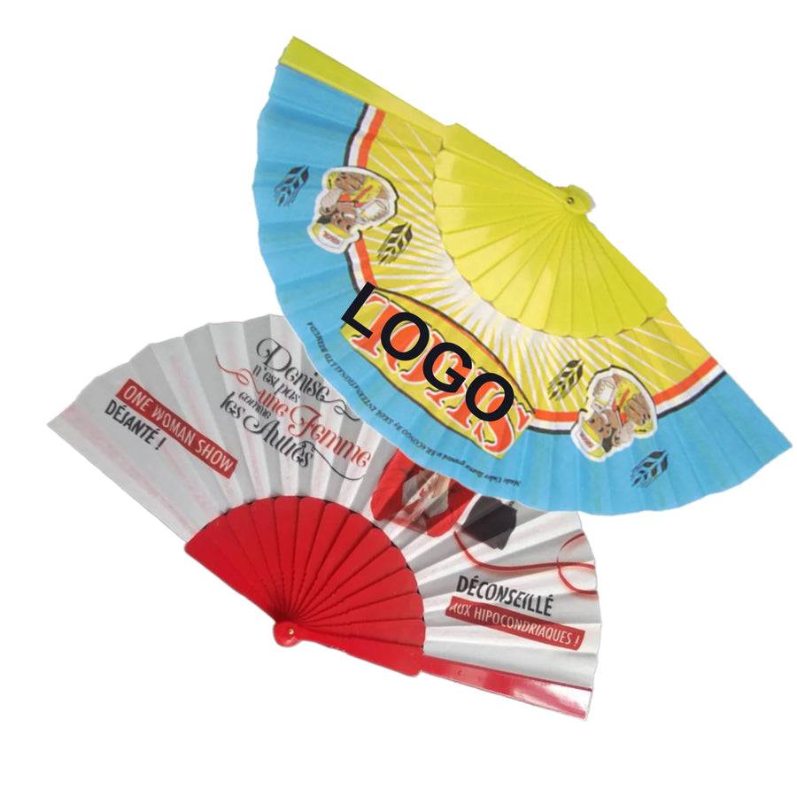 Signature Summer Cool - Custom-Branded High-Density Folding Hand Fans for Events & Boutique Giveaways