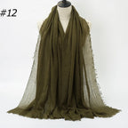 Wholesale Polyester Scarves: 105 Colors, 10-Day Lead, 90x180cm | Spring/Summer Women's Fashion