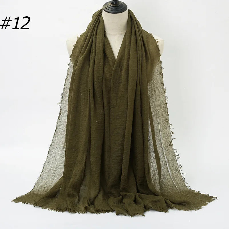Wholesale Polyester Scarves: 105 Colors, 10-Day Lead, 90x180cm | Spring/Summer Women's Fashion
