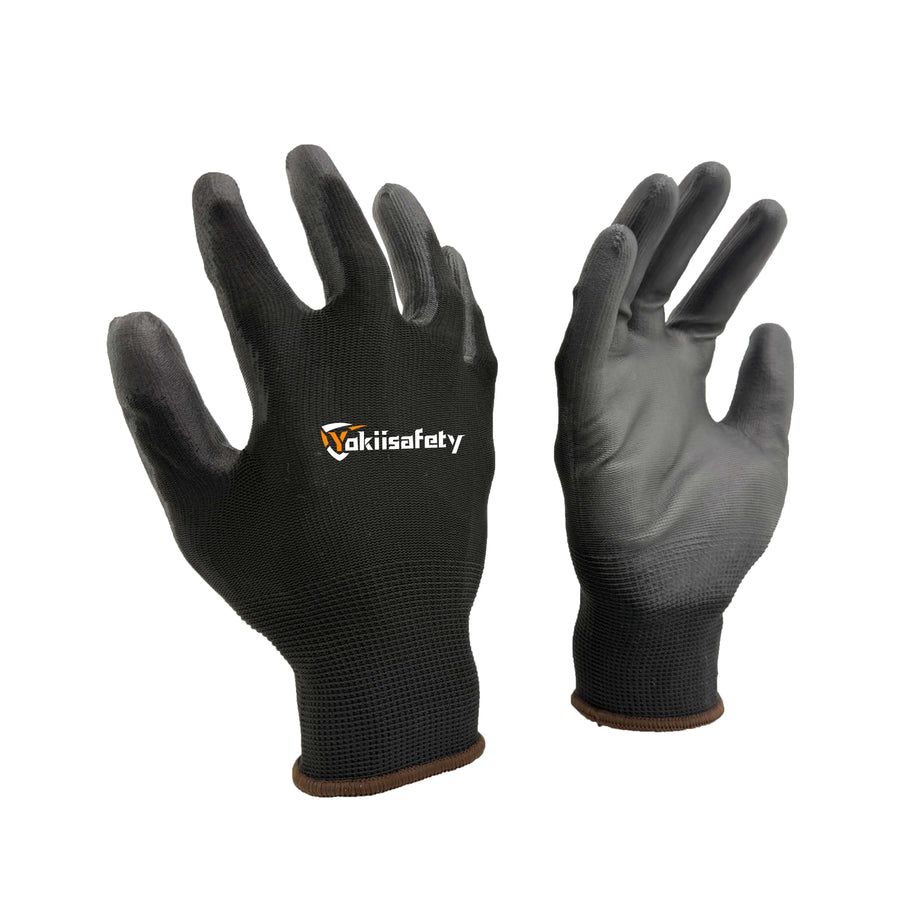 Custom 13 Gauge PU Work Gloves | 2,400 MOQ | CE Certified