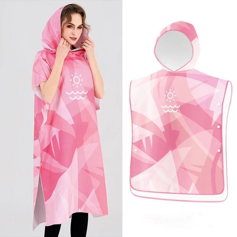 Custom Synthetic Anti-Odor Beach Changing Robe Poncho